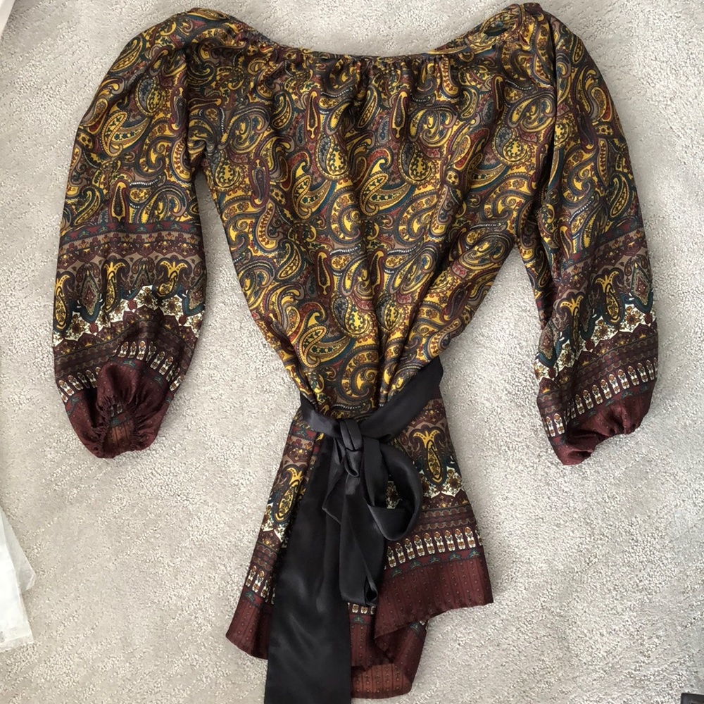 Gold paisley tunic/dress
